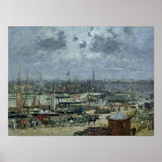 The Port of Bordeaux, 1874 Poster (Voorkant)