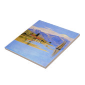 The Port of Pully, fine art, Tegeltje (Zijkant)