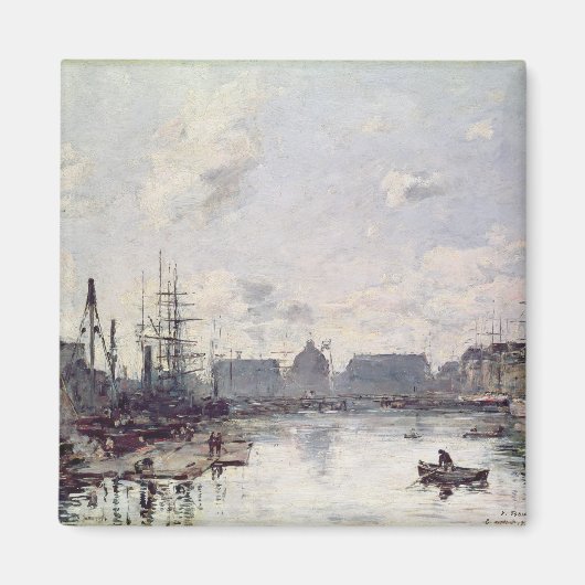 The Port of Trade, Le Havre, 1892 Magneet (Voorkant)