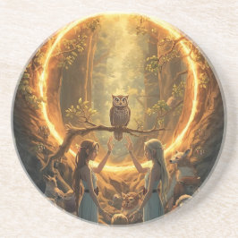 The Portal Between Trees Zandsteen Onderzetter