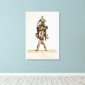 The Porter of, The Imposing Burden, c.1820 Canvas Afdruk (Insitu (Houten vloer))