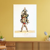 The Porter of, The Imposing Burden, c.1820 Canvas Afdruk (Insitu (Woonkamer))