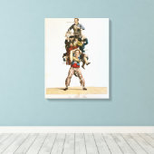 The Porter of, The Imposing Burden, c.1820 Canvas Afdruk (Insitu (Houten vloer))