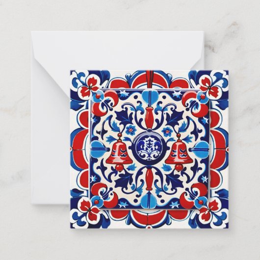 The Portuguese Tile and the Christmas Bell Notitiekaartje (Voorkant)