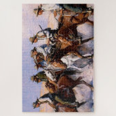 “The Posse” Westerse kunst van WHD Koerner Legpuzzel (Verticaal)