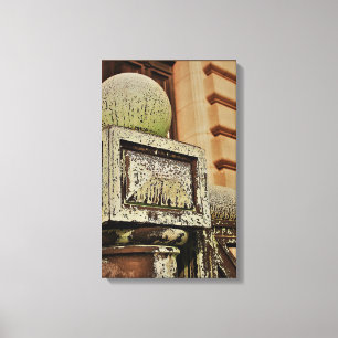 "The Post" Antiek Brown - Fotokunst - Canvas Afdruk