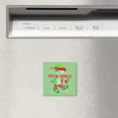 The Postal Worker Elf Kerstmis Elf Costume Lover Magneet (Insitu (Vaatwasser))