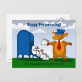 The Postcrossing Post Cow Postcards Feestdagenkaart (Voorkant / Achterkant)