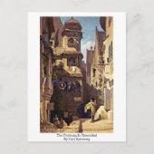 The Postman in Rosenthal by Carl spitzweg Briefkaart (Voorkant)