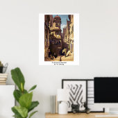 The Postman in Rosenthal by Carl spitzweg Poster (Thuiskantoor)