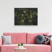 The Potato Eaters / 1885 / Van Gogh / Canvas Afdruk (Insitu (Woonkamer))