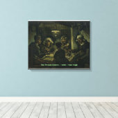The Potato Eaters / 1885 / Van Gogh / Canvas Afdruk (Insitu (Houten vloer))