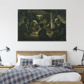 The Potato Eaters / 1885 / Van Gogh / Canvas Afdruk (Insitu (Slaapkamer))