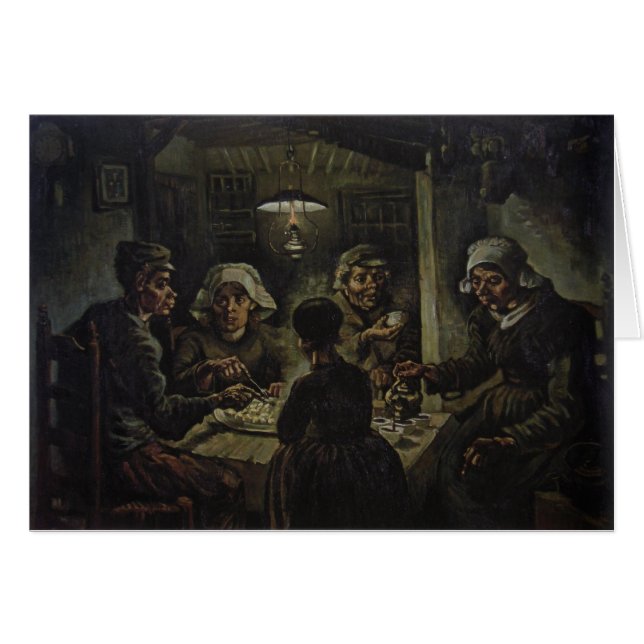 The Potato Eaters - Vincent Van Gogh (1885) (Voorkant Horizontaal)