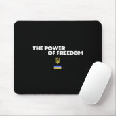 The Power Of Freedom Trident Ukrainian Flag Symbol Muismat (Met muis)