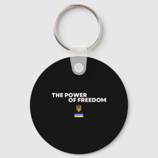 The Power Of Freedom Trident Ukrainian Flag Symbol Sleutelhanger