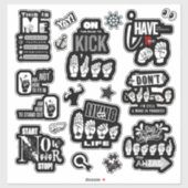 THE POWER OF ME — ASL-Inspired Sticker Manifesto (Vel)