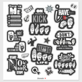 THE POWER OF ME — ASL-Inspired Sticker Manifesto