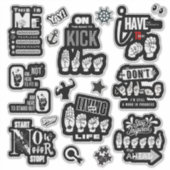 THE POWER OF ME — ASL-Inspired Sticker Manifesto (Voorkant)