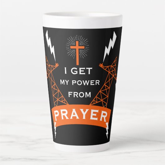 The Power Of Prayer Latte Mok (Voorkant)