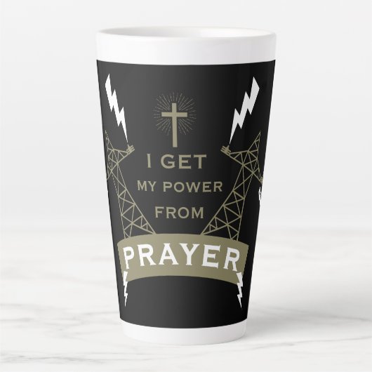 The Power Of Prayer Latte Mok (Voorkant)
