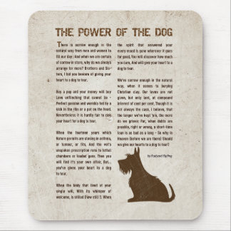 The Power of the Dog Gedicht - Rudyard Kipling  Muismat