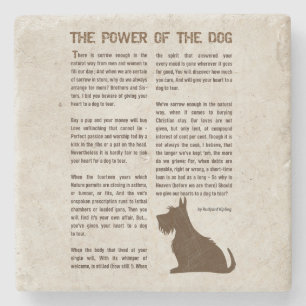 The Power of the Dog Gedicht - Rudyard Kipling Stenen Onderzetter