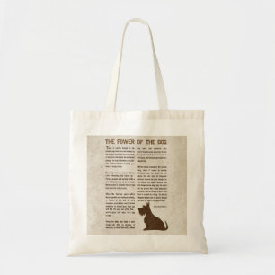 The Power of the Dog Gedicht - Rudyard Kipling Tote Bag