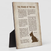 The Power of the Dog Poem - Rudyard Kipling  Fotoplaat (Zijkant)