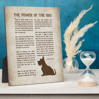 The Power of the Dog Poem - Rudyard Kipling  Fotoplaat