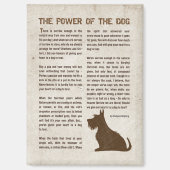 The Power of the Dog Poem - Rudyard Kipling Magneet (Voorkant)
