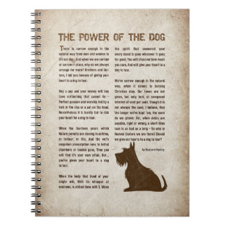 The Power of the Dog Poem - Rudyard Kipling  Notitieboek