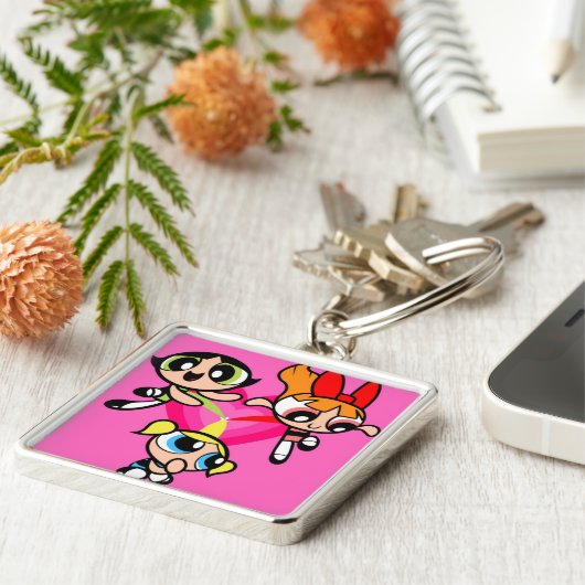 The powerpuff girls keychains sleutelhanger (Zijkant)