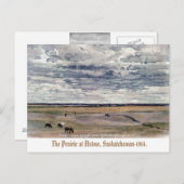 "The Prairie at Elstow, Saskatchewan-1914" Briefkaart (Voorkant / Achterkant)