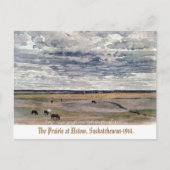 "The Prairie at Elstow, Saskatchewan-1914" Briefkaart (Voorkant)