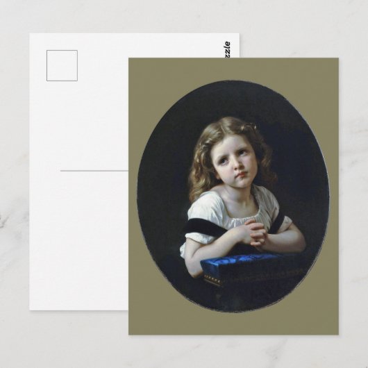 The Prayer, Bouguereau Briefkaart (Voorkant / Achterkant)