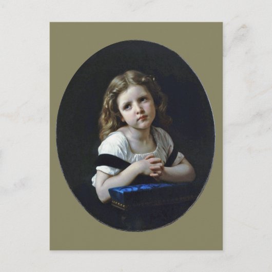 The Prayer, Bouguereau Briefkaart (Voorkant)