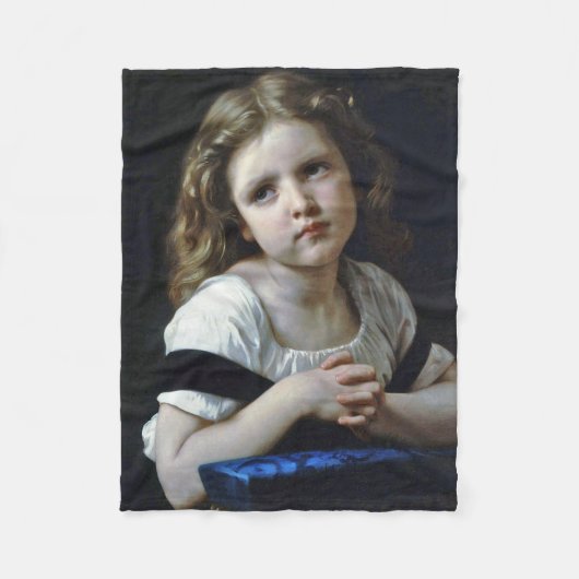 The Prayer, Bouguereau Fleece Deken (Voorkant)