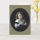 The Prayer, Bouguereau Kaart (Gele Bloem)