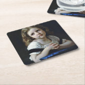 The Prayer, Bouguereau Kartonnen Onderzetters (Schuin)