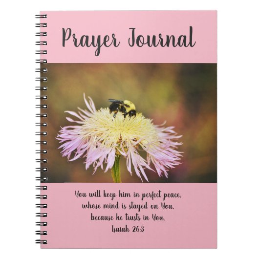 The Prayer Journal bee on Wildflower Notitieboek (Voorkant)