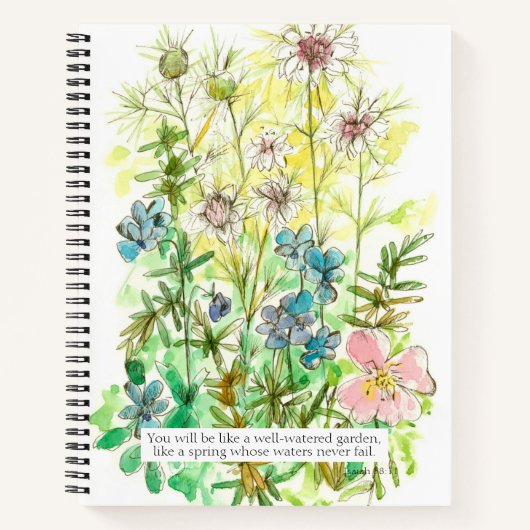 The Prayer Journal Bible Verse Isaiah 58 11 Primro Notitieboek (Voorkant)