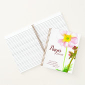 The Prayer Journal Bible Verse Romans 12:12 Flower Notitieboek (Binnen)