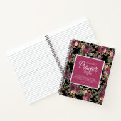 The Prayer Journal Burgundy Pink Floral Black Notitieboek (Binnen)