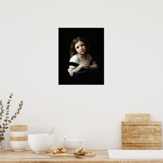 The Prayer, van William Bouguereau (Afdruk) Poster (Keuken)