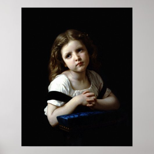 The Prayer, van William Bouguereau (Afdruk) Poster (Voorkant)