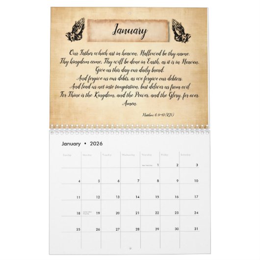 The Prayers of Christ Inspirational Kalender (Jan 2026)