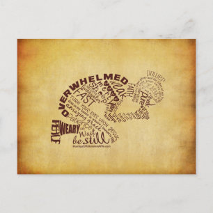 The Praying Woman Postcard Briefkaart