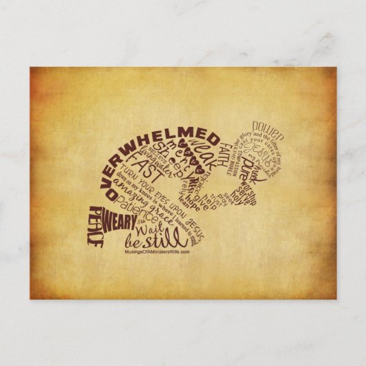 The Praying Woman Postcard Briefkaart (Voorkant)