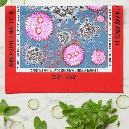 The Precious herinnert zich COVID Theedoek (Gevouwen)